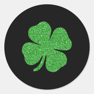 St. Patrick's Day Lucky Charm Groene Ierse klaver Ronde Sticker