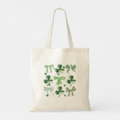 St. Patrick's Day Lucky Clover and Bow Tote Bag (Achterkant)