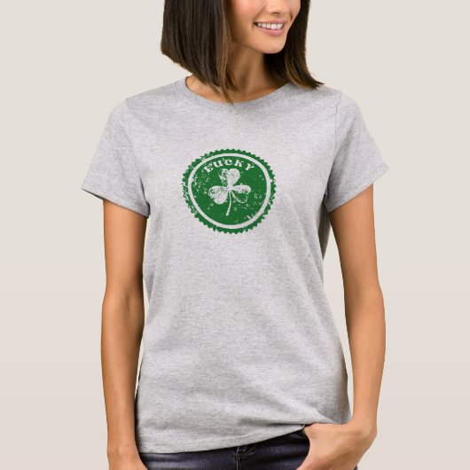 St. Patrick's Day Lucky Clover  T-shirt (Voorkant)