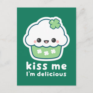 St Patrick's Day Lucky Cupcake Briefkaart