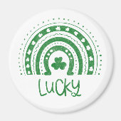St.Patricks Day Lucky Green Magnet Magneet (Voorkant)