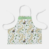 St Patricks Day Lucky Green Shamrocks Rainbow Schort (Voorkant)