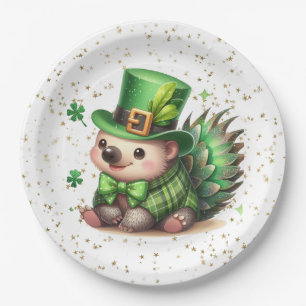 St. Patrick's Day Lucky Hedgehog Papieren Bordje