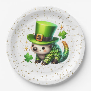 St. Patrick's Day Lucky Hedgehog Papieren Bordje