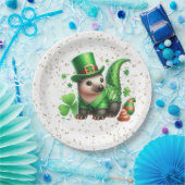St. Patrick's Day Lucky Hedgehog Papieren Bordje (Feest)