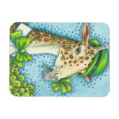 St. Patrick's Day LUCKY IRISH GIRAFFE MAGNET Magneet (Horizontaal)