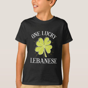 St Patricks Day Lucky Libanese Gift T-shirt