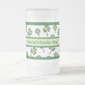 St. Patrick's Day Lucky Mug Frosted Beer Stein (Centre)