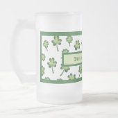 St. Patrick's Day Lucky Mug Frosted Beer Stein (Gauche)