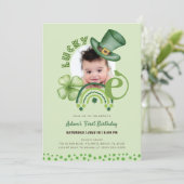 St. Patrick's Day Lucky One Shamrock 1e verjaardag Kaart (Staand voorkant)