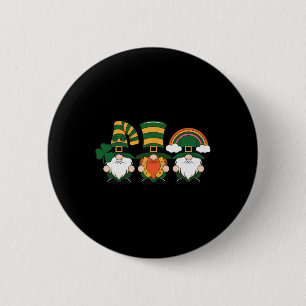 St. Patrick's Day Lucky Shamrock Ierse Kabouters I Ronde Button 5,7 Cm