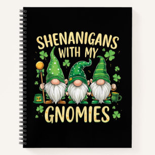 St. Patrick's Day Lucky Shamrock Kabouter Notitieboek