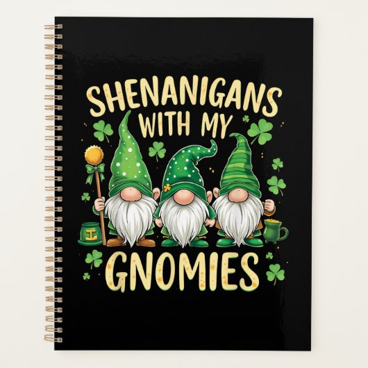 St Patrick's Day Lucky Shamrock Kabouter Planner (Voorkant)