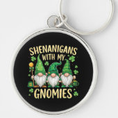 St Patrick's Day Lucky Shamrock Kabouter Sleutelhanger (Voorkant)