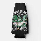 St Patricks Day Lucky Shamrock Leopard Gnomes Flesjeskoeler (Voorkant)