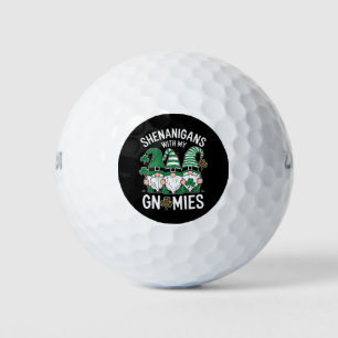 St Patricks Day Lucky Shamrock Luipaard Kabouters Golfballen