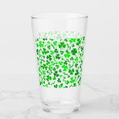 St Patrick's Day Lucky Shamrocks Confetti Pattern Glas (Voorkant)