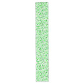 St Patrick's Day Lucky Shamrocks Confetti Pattern Lange Tafelloper (Voorkant)
