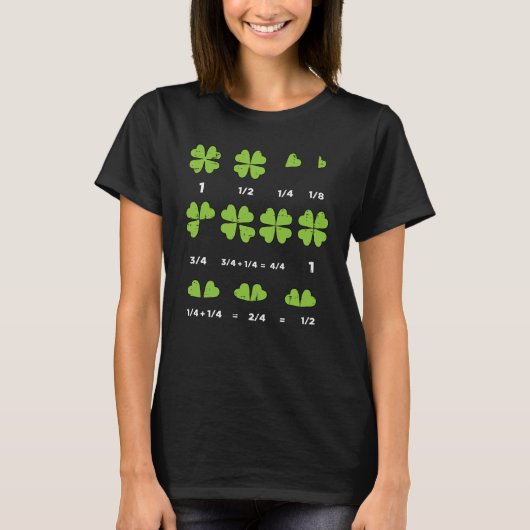 St Patricks Day Math Teacher Shamrock Saint Paddys T-shirt (Voorkant)