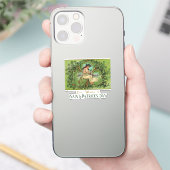 St. Patrick's Day  Meisje met Shamrocks Sticker (Telefoon)
