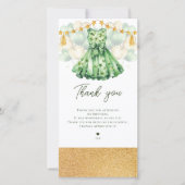 St Patrick's Day meisje verjaardag Bedankkaart (Voorkant)