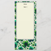 St. Patrick's Day-menu Menu (Voorkant)