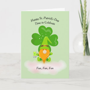 St. Patrick's Day met Klaver & Kabouter Kaart