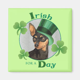 St. Patrick's Day Min Pin Magneet