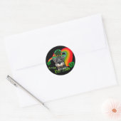 St. Patricks Day Mini Schnauzer Ronde Sticker (Envelop)