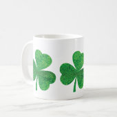 St. Patrick's Day Mok - Lucky Shamrock Coffee Cup, (Voorkant links)