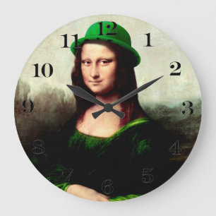 St. Patrick's Day Mona Lisa Grote Klok