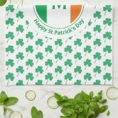 St Patricks Day Monogram Name Shamrock Theedoek (Gevouwen)