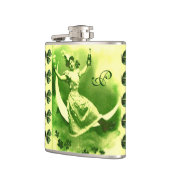 ST PATRICK'S DAY MOON LADY MET SHAMROCKS Monogram Heupfles (Links)