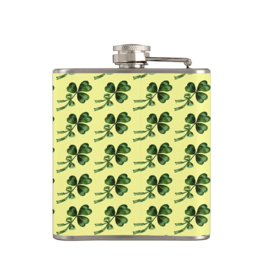 ST PATRICK'S DAY MOON LADY MET SHAMROCKS Monogram Heupfles (Achterkant)