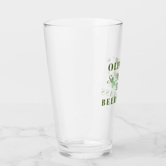 St Patrick's Day Naam bier Glas (Rechts)
