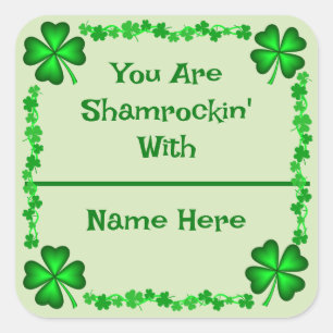 St Patrick's Day Naam Tag