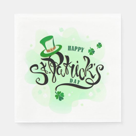 St Patrick's Day Napkins Servet (Voorkant)
