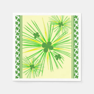 St Patrick's Day Napkins with Clovers Servet