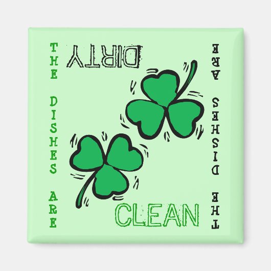 St. Patrick's Day Nettoyer Lave-vaisselle Magnet (Devant)