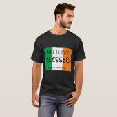 St Patrick's Day NIET GELUKKIG GEZEGEND Christelij T-shirt (Voorkant volledig)