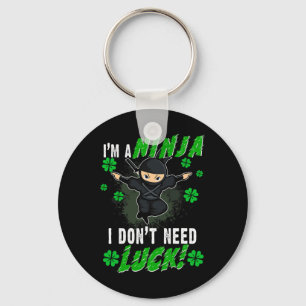 St. Patrick's Day Ninja Luck Green Kinderen Gift C Sleutelhanger