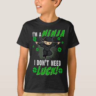 St. Patrick's Day Ninja Luck Green Kinderen Gift C T-shirt