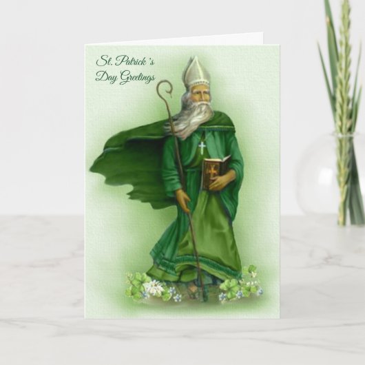 St. Patrick's Day Note Religieuze Shamrocks Kaart (Voorkant)