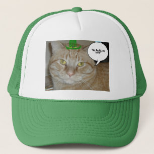 St Patricks Day Oranje Tabby Cat Trucker Pet