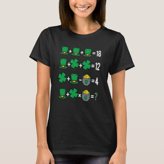 St Patricks Day Order of Operations Math Teacher S T-shirt (Voorkant)