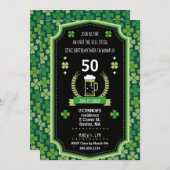 St. Patrick's Day Over the Hill Party Invitation Kaart (Voorkant / Achterkant)