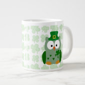 St. Patrick's Day Owl Grote Koffiekop (Voorkant rechts)