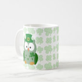 St. Patrick's Day Owl Koffiemok (Voorkant links)