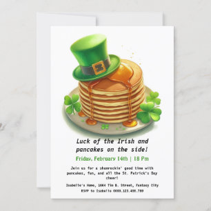 St. Patrick's Day Pannenkoekenfeest – Shamrockin' Kaart