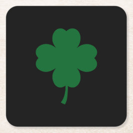 St. Patrick's Day Paper Coaster Vierkante Kartonnen Onderzetter